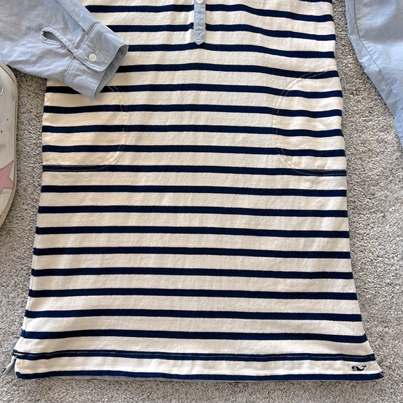 Vineyard Vines Mixed Media Shirt Dress - Picture 5 of 6